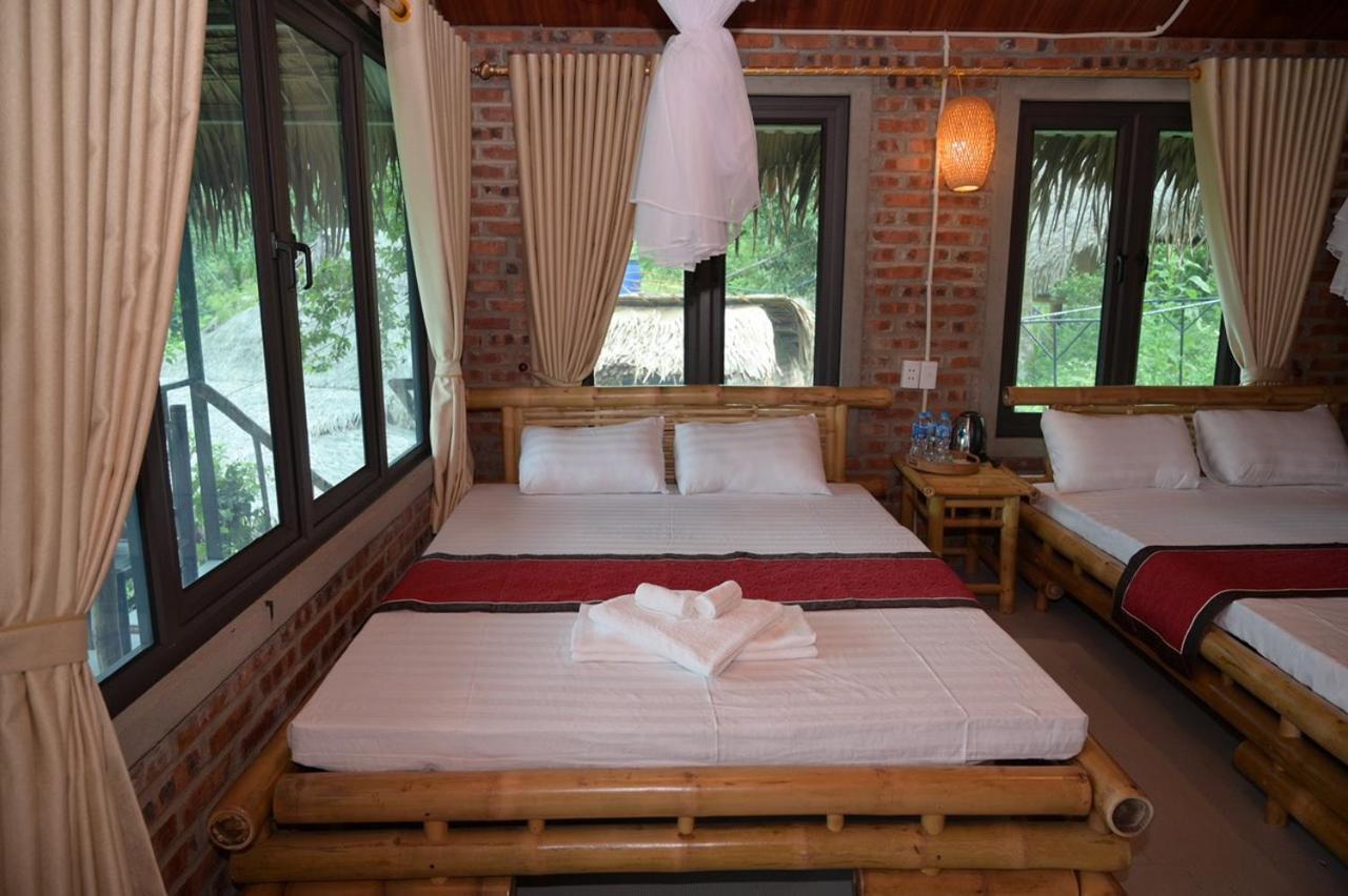 Villa Puluong Bamboo Huong Ba Thuoc Exterior foto