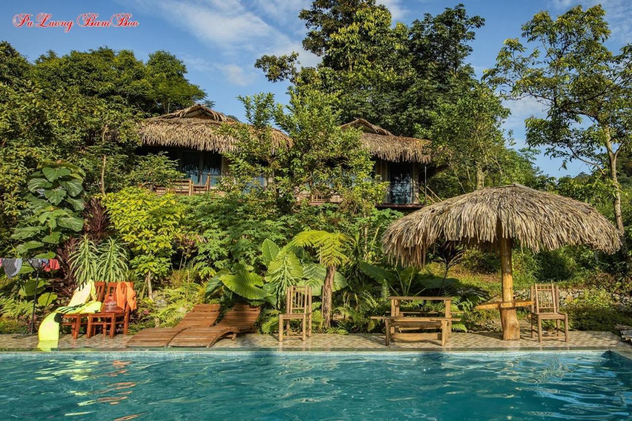 Villa Puluong Bamboo Huong Ba Thuoc Exterior foto