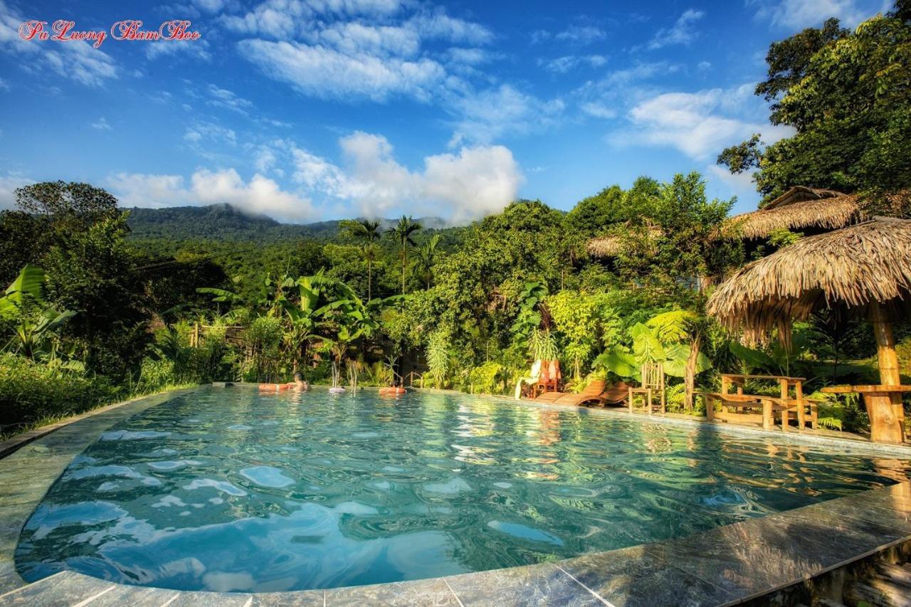 Villa Puluong Bamboo Huong Ba Thuoc Exterior foto